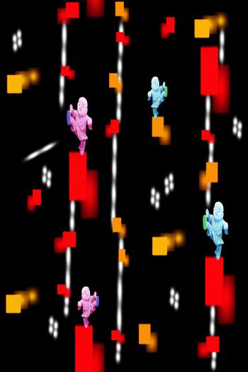 抽象几何太极印花华亿平台图片