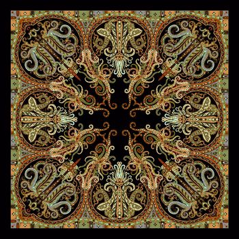 大方巾印花华亿平台图片