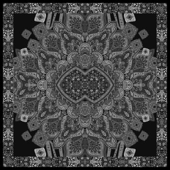 大方巾印花华亿平台图片