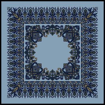 大方巾印花华亿平台图片