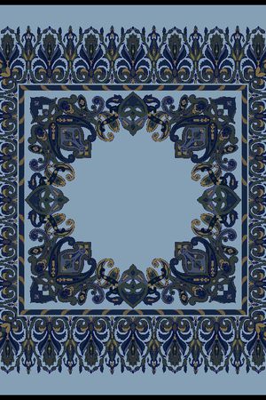 大方巾印花华亿平台图片