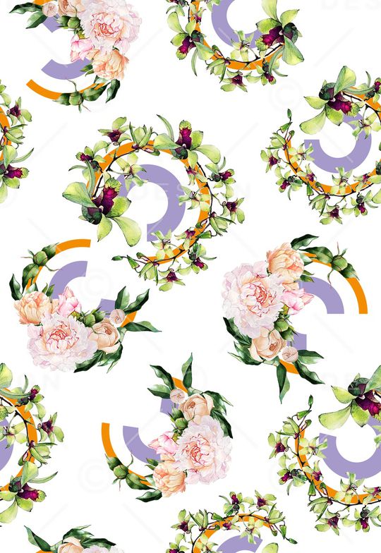 小碎花印花华亿平台图片