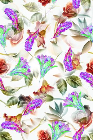 曼陀罗印花华亿平台图片