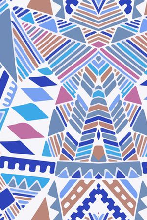 不规则几何印花华亿平台图片