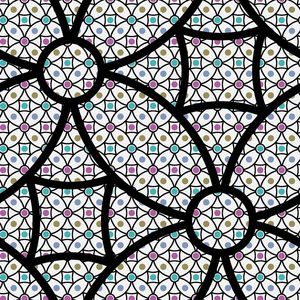 不规则几何印花华亿平台图片