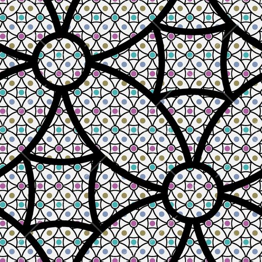 不规则几何印花华亿平台图片