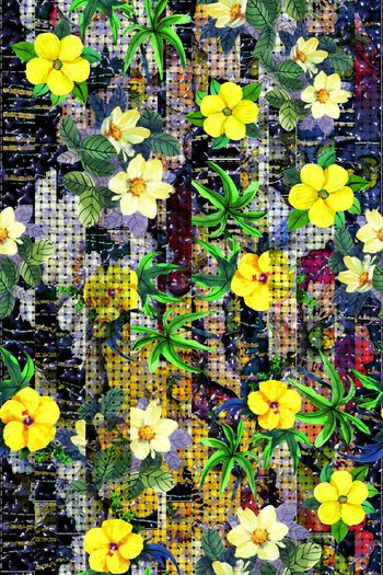 花朵印花华亿平台图片