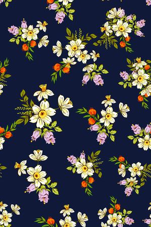 彩底花卉印花华亿平台图片