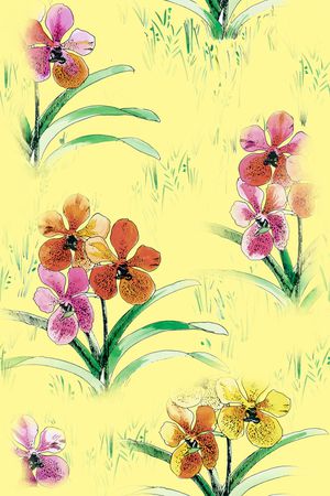 花卉印花华亿平台图片