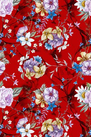 手绘印花华亿平台图片