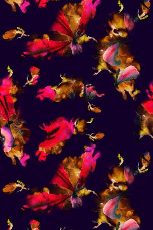 手绘印花华亿平台图片