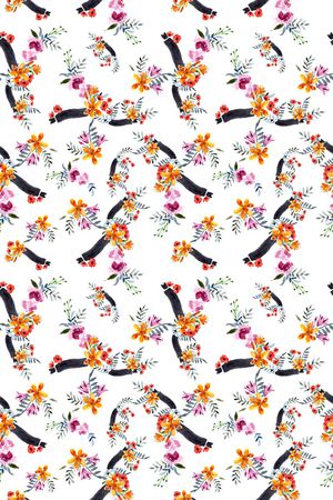 水墨印花华亿平台图片