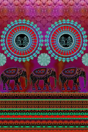 民族风印花华亿平台图片