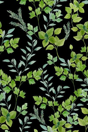 手绘树叶印花华亿平台图片