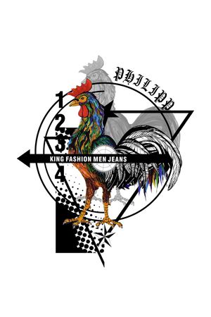 公鸡印花华亿平台图片