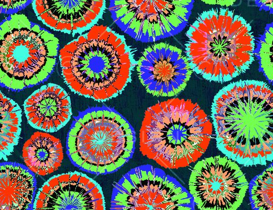 扎染华亿平台印花华亿平台图片