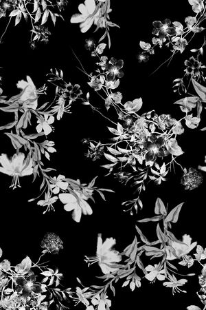 黑白印花华亿平台图片