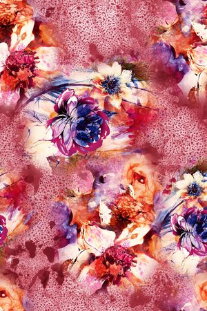 手绘印花华亿平台图片