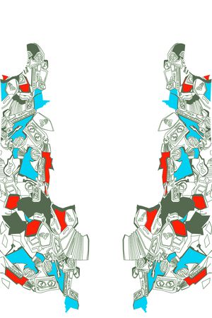 不规则几何印花华亿平台图片