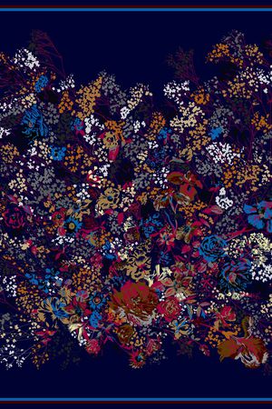 大方巾印花华亿平台图片