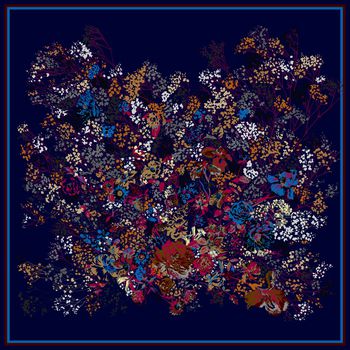 大方巾印花华亿平台图片