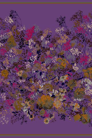 大方巾印花华亿平台图片