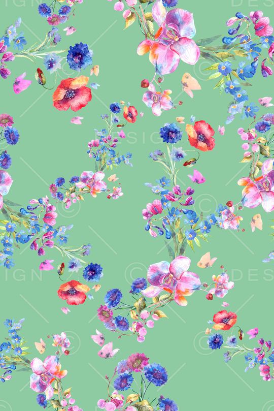 手绘印花华亿平台图片