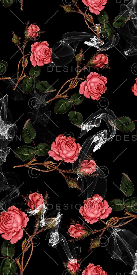 玫瑰花印花华亿平台图片