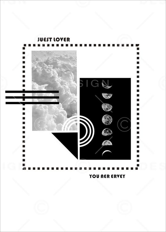 几何字母结合印花华亿平台图片