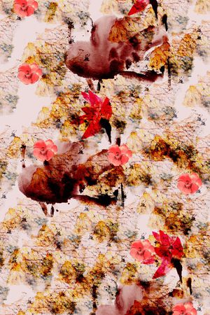 花卉印花华亿平台图片