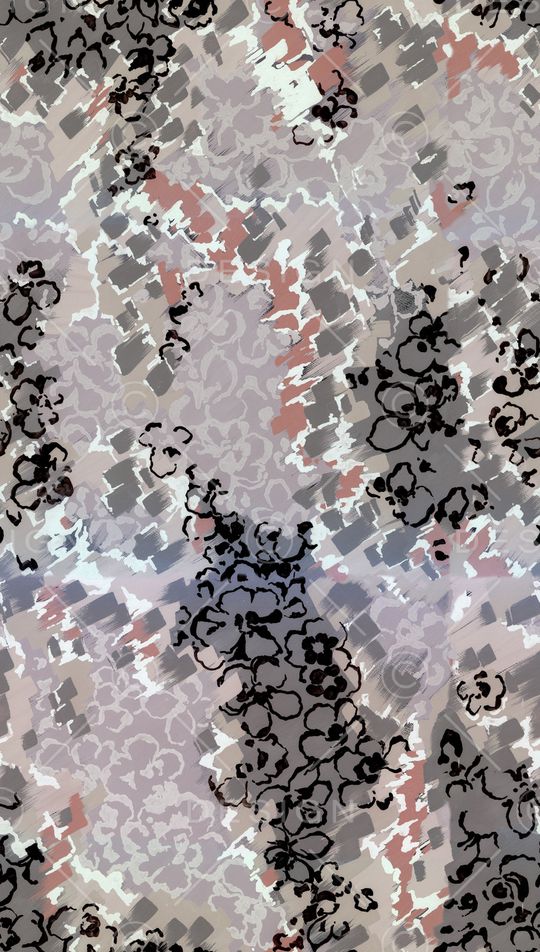 油画色块印花华亿平台图片