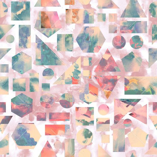 几何肌理印花华亿平台图片