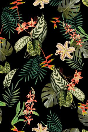 棕榈叶印花华亿平台图片