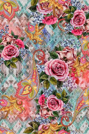 抽象印花华亿平台图片