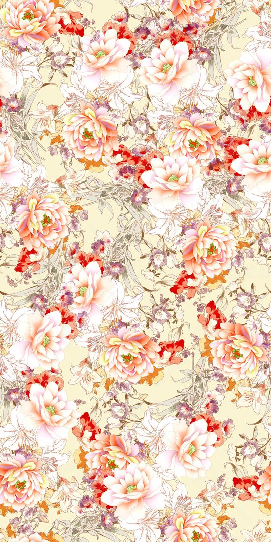 传统印花花卉印花华亿平台图片