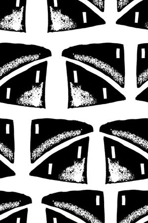 黑白印花华亿平台图片