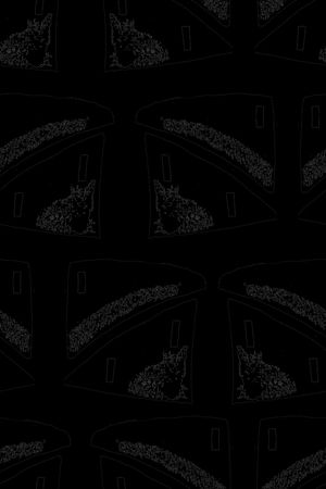 黑白印花华亿平台图片