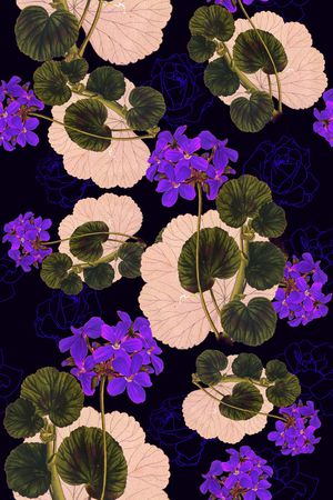 花卉印花华亿平台图片