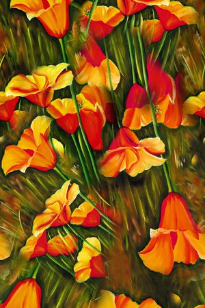 郁金香印花华亿平台图片