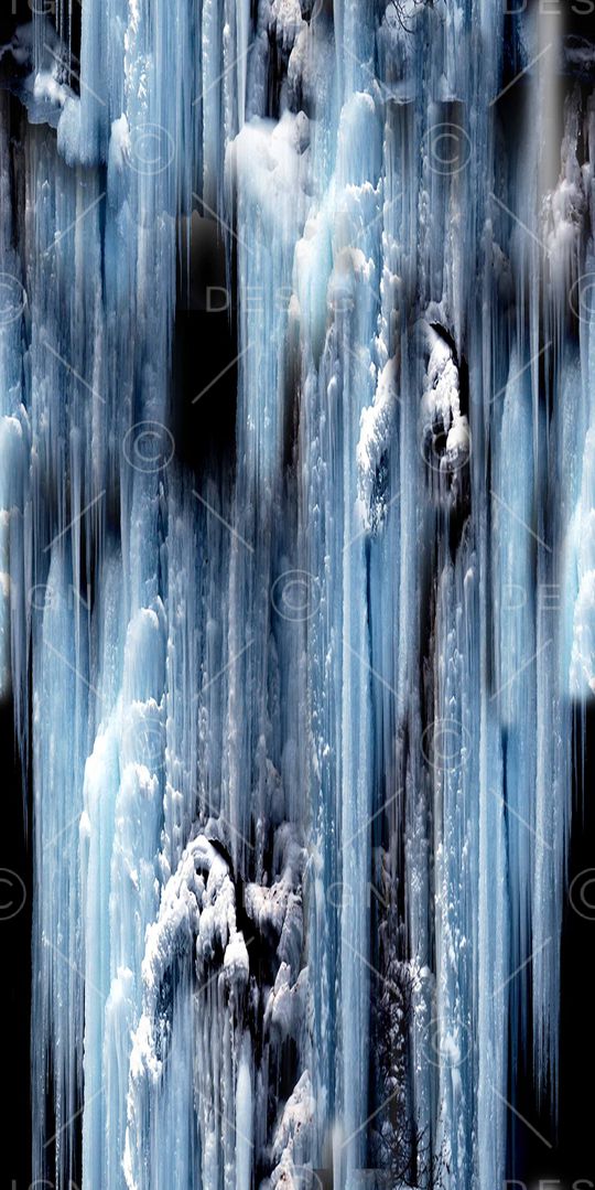 抽象直条印花华亿平台图片