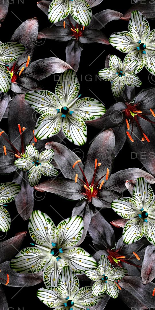 抽象直条印花华亿平台图片