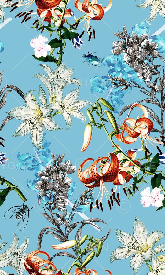 花卉肌理印花华亿平台图片