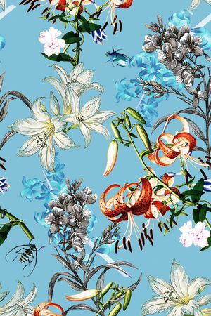 花卉肌理印花华亿平台图片