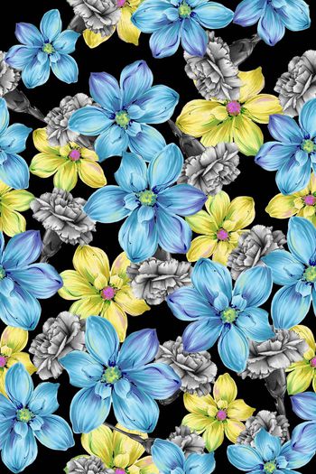 花朵印花华亿平台图片