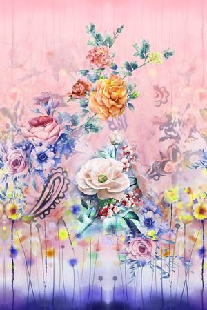 手绘印花华亿平台图片