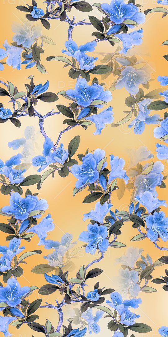 青花瓷印花华亿平台图片