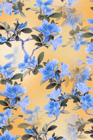 青花瓷印花华亿平台图片