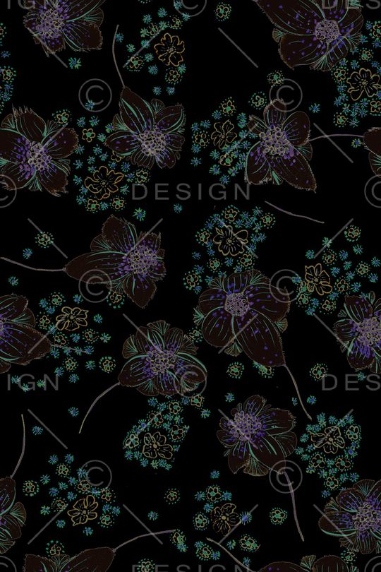 花卉印花华亿平台图片