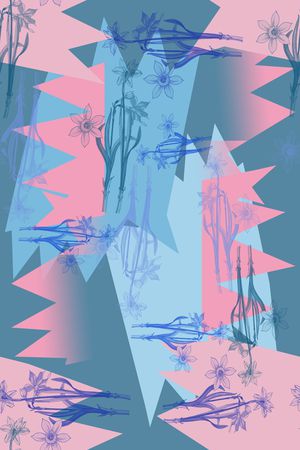 渐变色彩印花华亿平台图片