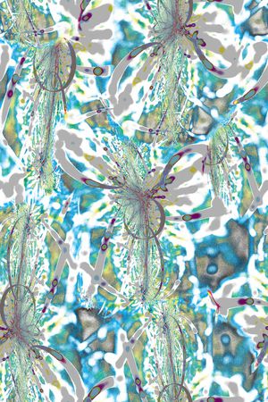 蓝灰印花华亿平台图片